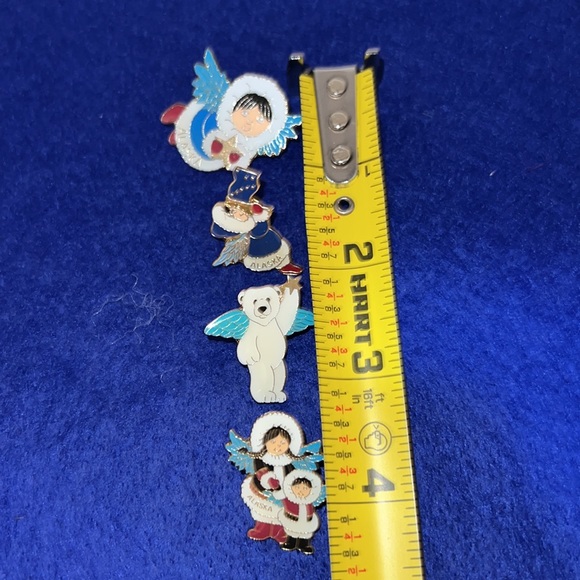4 Alaska Angel Enamel Lapel Scatter Pins By Ace - Picture 11 of 12